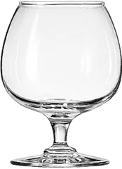 Taça larga tipo snifter, de boca estreita, vazia