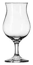 Taça de cerveja com bojo largo e haste curta, vazia